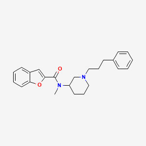 molecular formula C24H28N2O2 B4024415 N-methyl-N-[1-(3-phenylpropyl)-3-piperidinyl]-1-benzofuran-2-carboxamide 