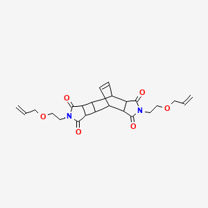 molecular formula C24H28N2O6 B4024423 5,12-bis[2-(allyloxy)ethyl]-5,12-diazapentacyclo[7.5.2.0~2,8~.0~3,7~.0~10,14~]hexadec-15-ene-4,6,11,13-tetrone 