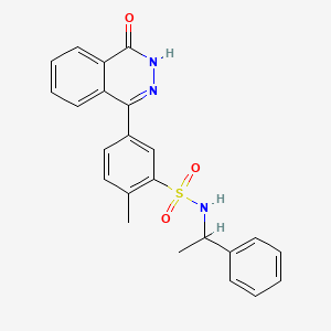 molecular formula C23H21N3O3S B4024438 2-methyl-5-(4-oxo-3,4-dihydro-1-phthalazinyl)-N-(1-phenylethyl)benzenesulfonamide 