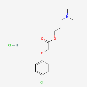 molecular formula C13H19Cl2NO3 B4024439 3-(Dimethylamino)propyl 2-(4-chlorophenoxy)acetate;hydrochloride 