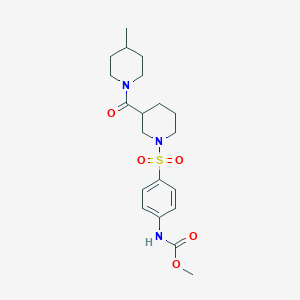 methyl [4-({3-[(4-methyl-1-piperidinyl)carbonyl]-1-piperidinyl}sulfonyl)phenyl]carbamate