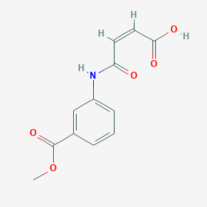 molecular formula C12H11NO5 B4024460 (2Z)-4-{[3-(methoxycarbonyl)phenyl]amino}-4-oxobut-2-enoic acid 