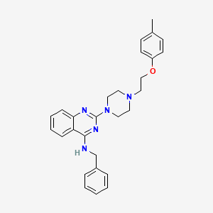 N-benzyl-2-{4-[2-(4-methylphenoxy)ethyl]-1-piperazinyl}-4-quinazolinamine