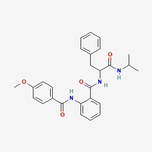 N-isopropyl-N-{2-[(4-methoxybenzoyl)amino]benzoyl}phenylalaninamide