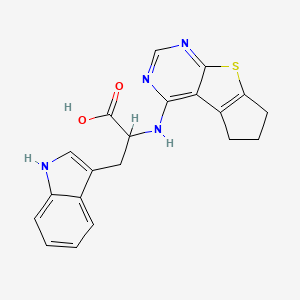 molecular formula C20H18N4O2S B4024490 N-(6,7-dihydro-5H-cyclopenta[4,5]thieno[2,3-d]pyrimidin-4-yl)tryptophan 