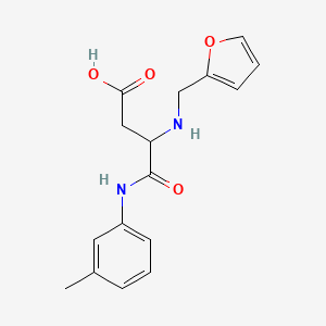 N~2~-(furan-2-ylmethyl)-N-(3-methylphenyl)-alpha-asparagine