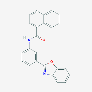 molecular formula C24H16N2O2 B402450 N-[3-(1,3-benzoxazol-2-yl)phenyl]-1-naphthamide 