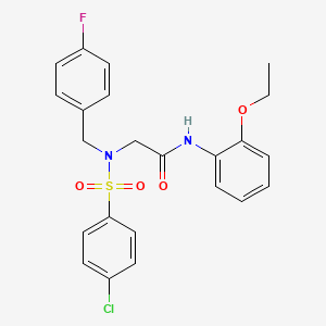 N~2~-[(4-chlorophenyl)sulfonyl]-N-(2-ethoxyphenyl)-N~2~-(4-fluorobenzyl)glycinamide