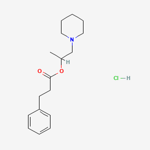 1-Piperidin-1-ylpropan-2-yl 3-phenylpropanoate;hydrochloride