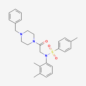 N-[2-(4-benzyl-1-piperazinyl)-2-oxoethyl]-N-(2,3-dimethylphenyl)-4-methylbenzenesulfonamide