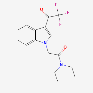 N,N-DIETHYL-2-[3-(2,2,2-TRIFLUOROACETYL)-1H-INDOL-1-YL]ACETAMIDE