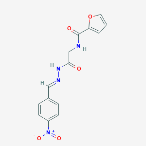 N-[2-(2-{4-nitrobenzylidene}hydrazino)-2-oxoethyl]-2-furamide