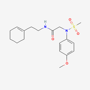 N~1~-[2-(1-cyclohexen-1-yl)ethyl]-N~2~-(4-methoxyphenyl)-N~2~-(methylsulfonyl)glycinamide