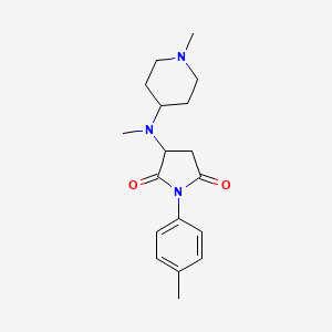 3-[Methyl-(1-methylpiperidin-4-yl)amino]-1-(4-methylphenyl)pyrrolidine-2,5-dione