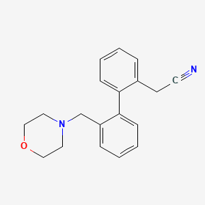 molecular formula C19H20N2O B4024700 [2'-(morpholin-4-ylmethyl)biphenyl-2-yl]acetonitrile 