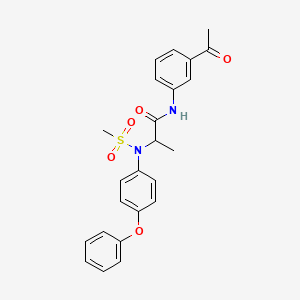 N-(3-acetylphenyl)-N~2~-(methylsulfonyl)-N~2~-(4-phenoxyphenyl)alaninamide