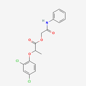 molecular formula C17H15Cl2NO4 B4024752 (2-Anilino-2-oxoethyl) 2-(2,4-dichlorophenoxy)propanoate 