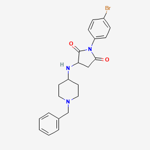 3-[(1-Benzylpiperidin-4-yl)amino]-1-(4-bromophenyl)pyrrolidine-2,5-dione