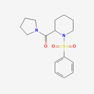 [1-(benzenesulfonyl)piperidin-2-yl]-pyrrolidin-1-ylmethanone