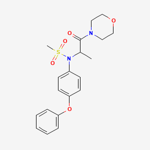 N-[1-(morpholin-4-yl)-1-oxopropan-2-yl]-N-(4-phenoxyphenyl)methanesulfonamide