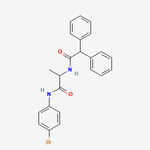 N-(4-bromophenyl)-2-[(2,2-diphenylacetyl)amino]propanamide