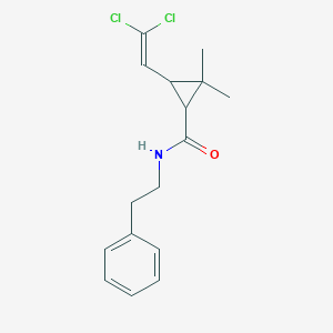 3-(2,2-dichloroethenyl)-2,2-dimethyl-N-(2-phenylethyl)cyclopropanecarboxamide
