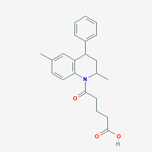 5-(2,6-dimethyl-4-phenyl-3,4-dihydro-2H-quinolin-1-yl)-5-oxopentanoic acid