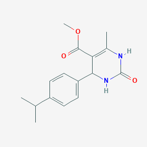 molecular formula C16H20N2O3 B402484 Methyl 4-(4-isopropylphenyl)-6-methyl-2-oxo-1,2,3,4-tetrahydropyrimidine-5-carboxylate CAS No. 314028-79-0