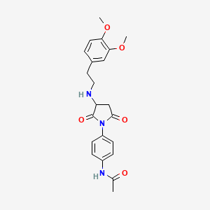 N-[4-(3-{[2-(3,4-dimethoxyphenyl)ethyl]amino}-2,5-dioxo-1-pyrrolidinyl)phenyl]acetamide