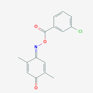 2,5-dimethylbenzo-1,4-quinone O-(3-chlorobenzoyl)oxime