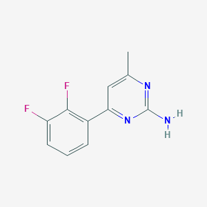 4-(2,3-difluorophenyl)-6-methyl-2-pyrimidinamine