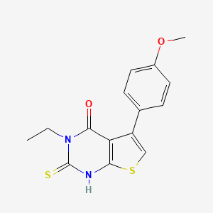 3-ethyl-5-(4-methoxyphenyl)-2-thioxo-2,3-dihydrothieno[2,3-d]pyrimidin-4(1H)-one