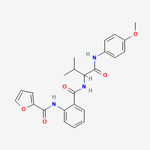 N~2~-({2-[(furan-2-ylcarbonyl)amino]phenyl}carbonyl)-N-(4-methoxyphenyl)valinamide