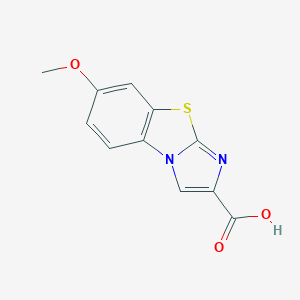 B040249 6-Methoxyimidazo[2,1-b][1,3]benzothiazole-2-carboxylic acid CAS No. 113508-88-6