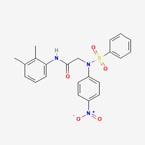 2-[N-(benzenesulfonyl)-4-nitroanilino]-N-(2,3-dimethylphenyl)acetamide