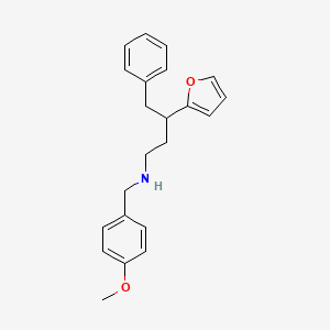 [3-(FURAN-2-YL)-4-PHENYLBUTYL][(4-METHOXYPHENYL)METHYL]AMINE