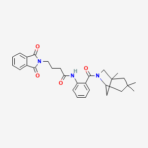 4-(1,3-dioxo-1,3-dihydro-2H-isoindol-2-yl)-N-{2-[(1,3,3-trimethyl-6-azabicyclo[3.2.1]oct-6-yl)carbonyl]phenyl}butanamide