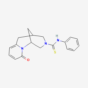 3-oxo-N-phenyl-2,11-diazatricyclo[7.3.1.0~2,7~]trideca-4,6-diene-11-carbothioamide