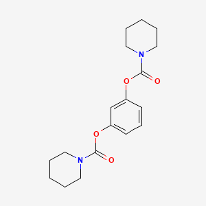 3-Piperidylcarbonyloxyphenyl piperidinecarboxylate