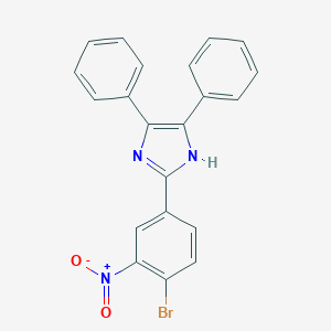 molecular formula C21H14BrN3O2 B402504 2-{4-bromo-3-nitrophenyl}-4,5-diphenyl-1H-imidazole 