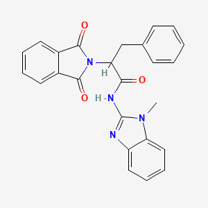 2-(1,3-DIOXO-1,3-DIHYDRO-2H-ISOINDOL-2-YL)-N~1~-(1-METHYL-1H-1,3-BENZIMIDAZOL-2-YL)-3-PHENYLPROPANAMIDE