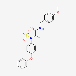 N-(4-methoxybenzyl)-N~2~-(methylsulfonyl)-N~2~-(4-phenoxyphenyl)alaninamide