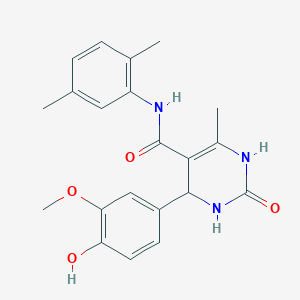 N-(2,5-dimethylphenyl)-4-(4-hydroxy-3-methoxyphenyl)-6-methyl-2-oxo-3,4-dihydro-1H-pyrimidine-5-carboxamide