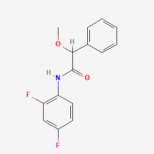 N-(2,4-difluorophenyl)-2-methoxy-2-phenylacetamide