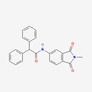 N-(2-methyl-1,3-dioxo-2,3-dihydro-1H-isoindol-5-yl)-2,2-diphenylacetamide