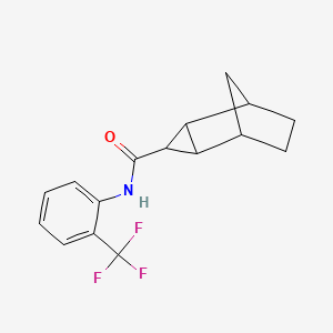 N-[2-(trifluoromethyl)phenyl]tricyclo[3.2.1.02,4]octane-3-carboxamide