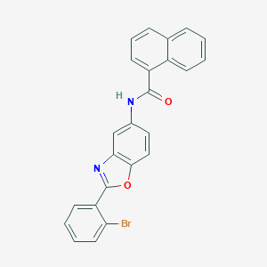 molecular formula C24H15BrN2O2 B402511 N-[2-(2-bromophenyl)-1,3-benzoxazol-5-yl]-1-naphthamide 