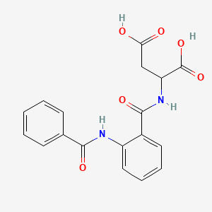 molecular formula C18H16N2O6 B4025121 2-[(2-benzamidobenzoyl)amino]butanedioic acid 