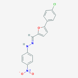 molecular formula C17H12ClN3O3 B402513 5-(4-Chlorophenyl)-2-furaldehyde {4-nitrophenyl}hydrazone 
