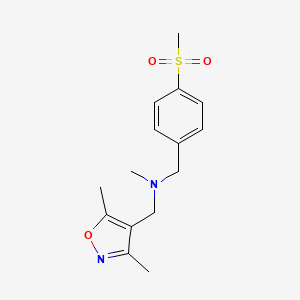 1-(3,5-dimethylisoxazol-4-yl)-N-methyl-N-[4-(methylsulfonyl)benzyl]methanamine